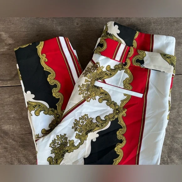 New York & Company 7th Avenue THE MADIE Womens Pants Sz 8 Brocade Pattern NWT - Picture 15 of 16